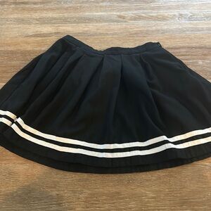 Hot topic black tennis pleated cheerleader mini skirt goth Medium